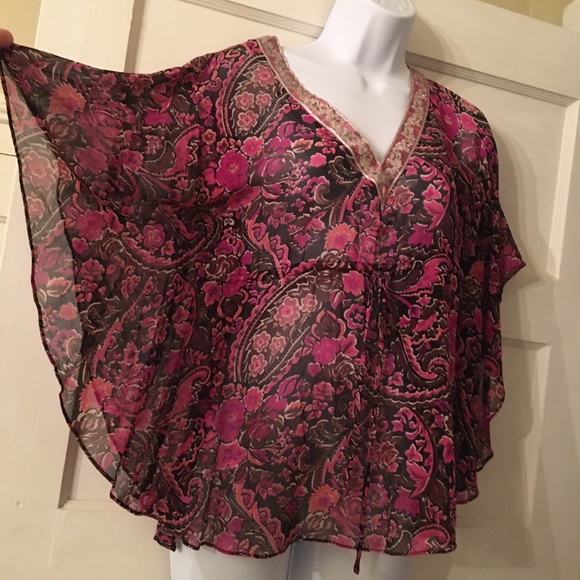 Banana Republic | Boho Paisley Sheer Top - Picture 6 of 6